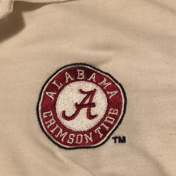Custom Alabama Houndstooth Polo Shirt sz medium - Picture 2 of 5